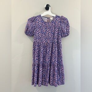 Floral Blue Kids Dress